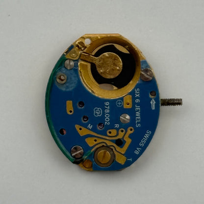 ETA 978.002 Quartz Watch Movement Incomplete Swiss Ladies Vintage Parts Repair