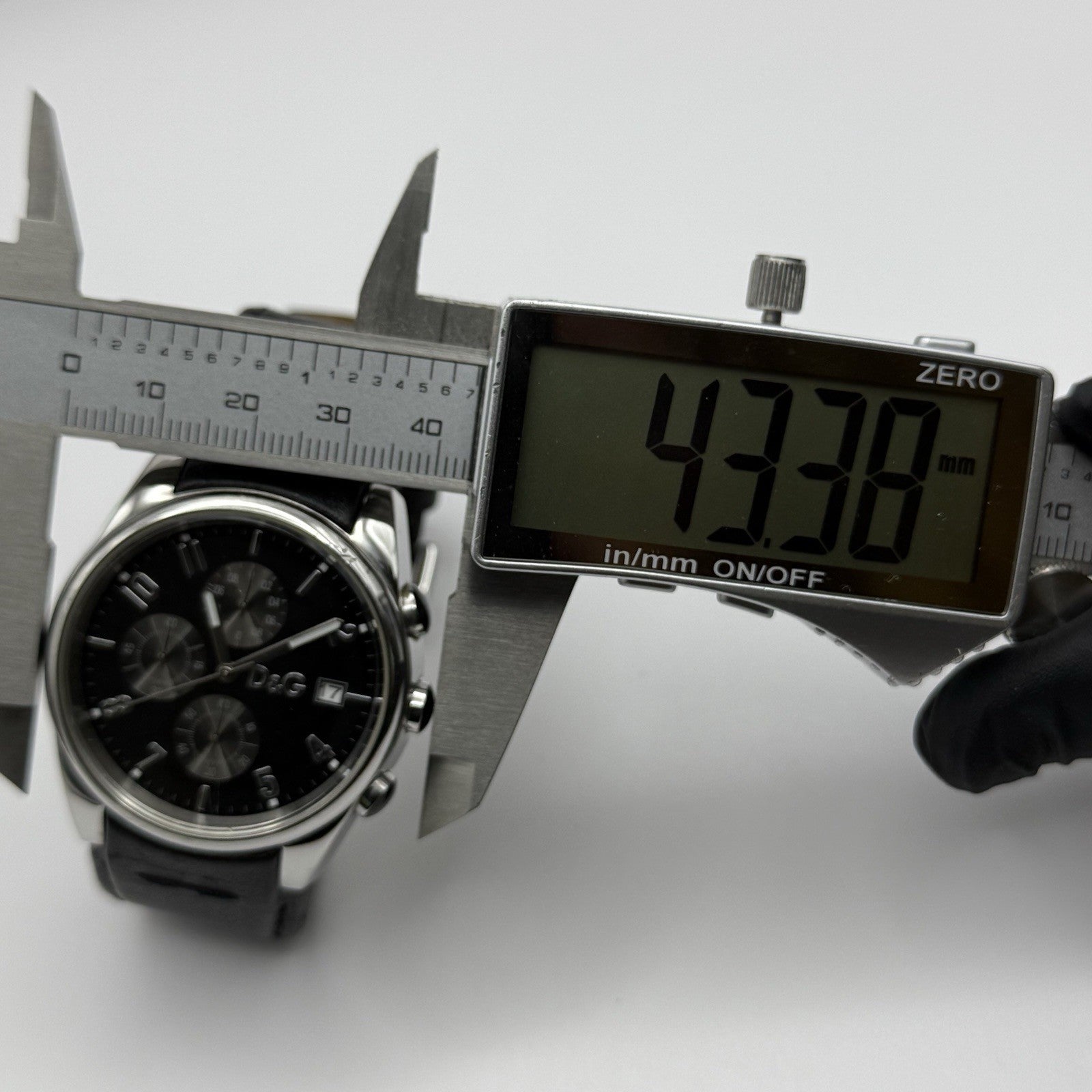 Dolce & Gabbana D&G 40mm Working Quartz Watch Date Display Stainless Steel