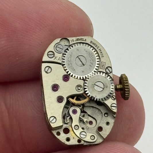 12.7mm Ladies Peseux P 120 Manual Wind 15 Jewels Watch Movement Swiss PARTS