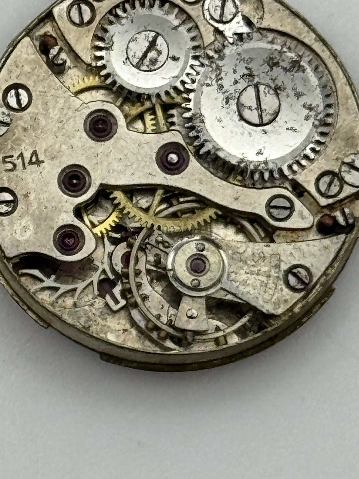 20.2mm Vintage Laco 514 Manual Wind Swiss Watch Movement PARTS REPAIR