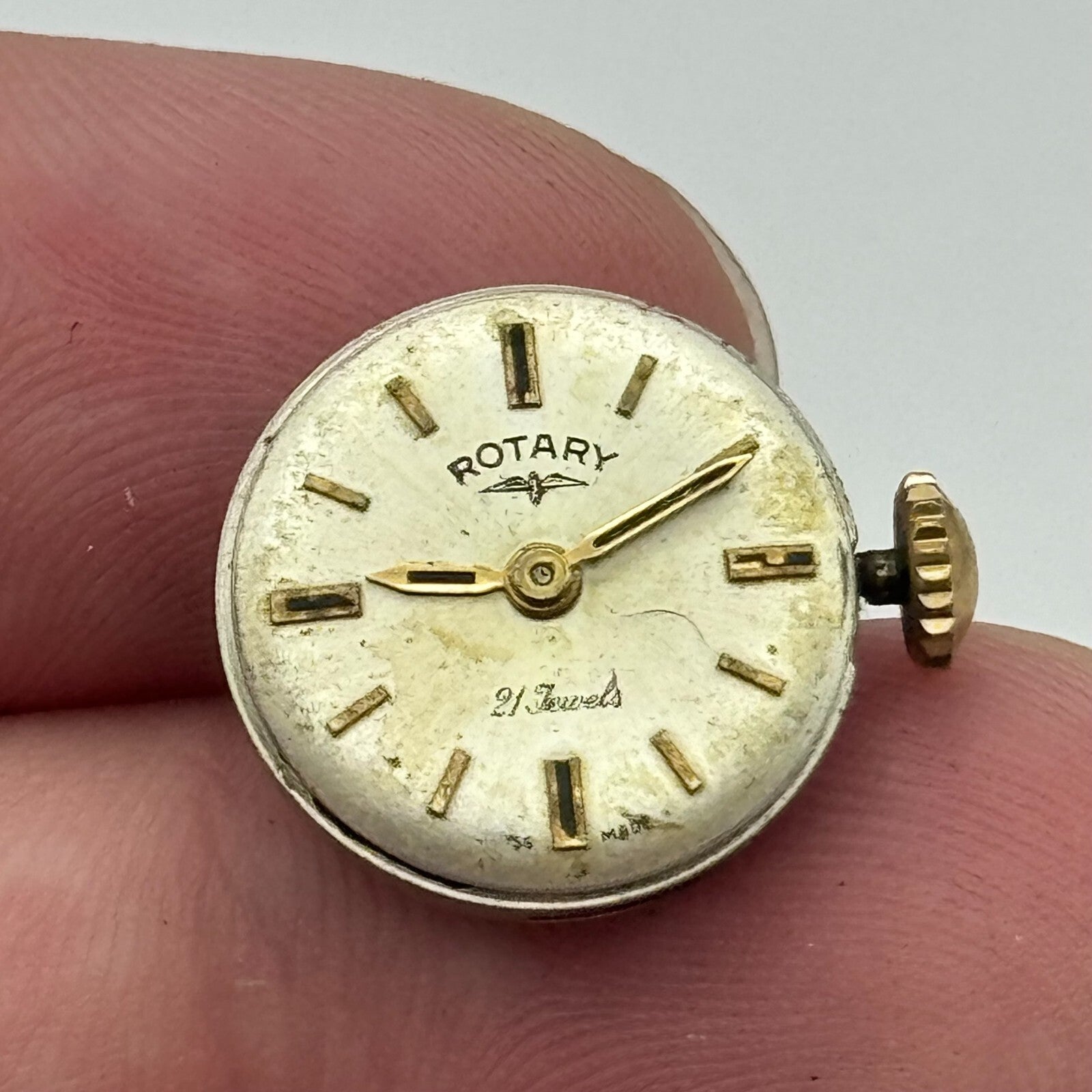 15.5mm Running Rotary ETA 2412 Manual Wind 21 Jewels Swiss Watch Movement PARTS