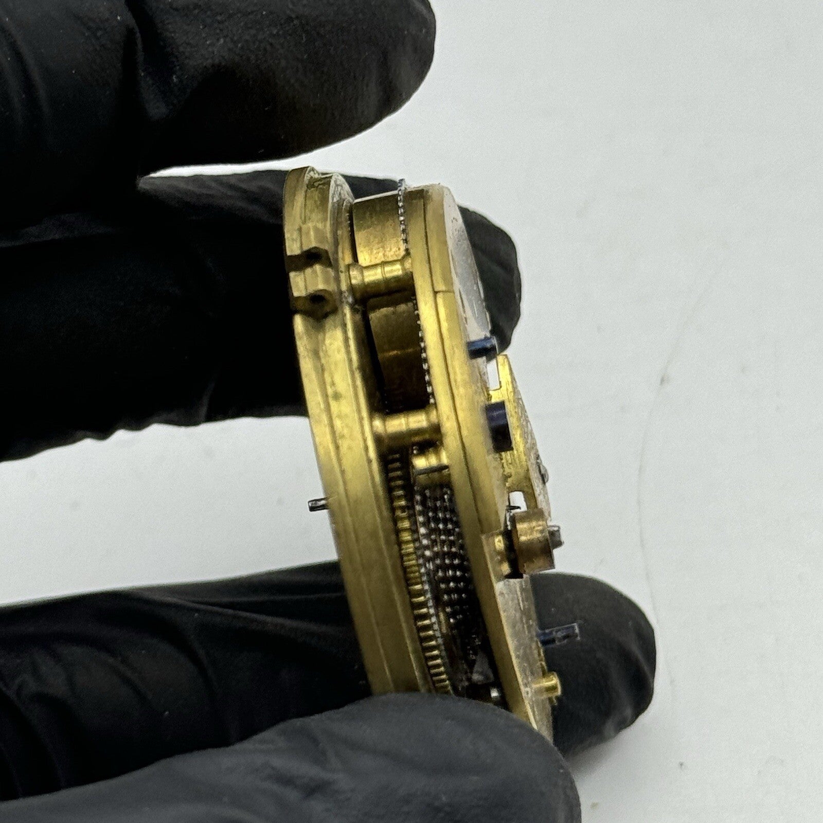 47.5mm Elias Wolfe Fusee Quality Pocket Watch Movement FOR PARTS Restoration