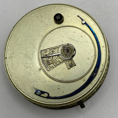 46.9mm Antique H Samuel Manchester Key Wound Swiss Pocket Watch Movement PARTS