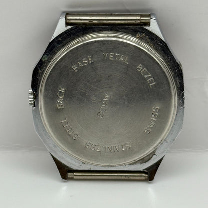 EB 870.111 Quartz Watch Nicole Paris Date Dial Swiss 33mm UNTESTED PARTS REPAIR