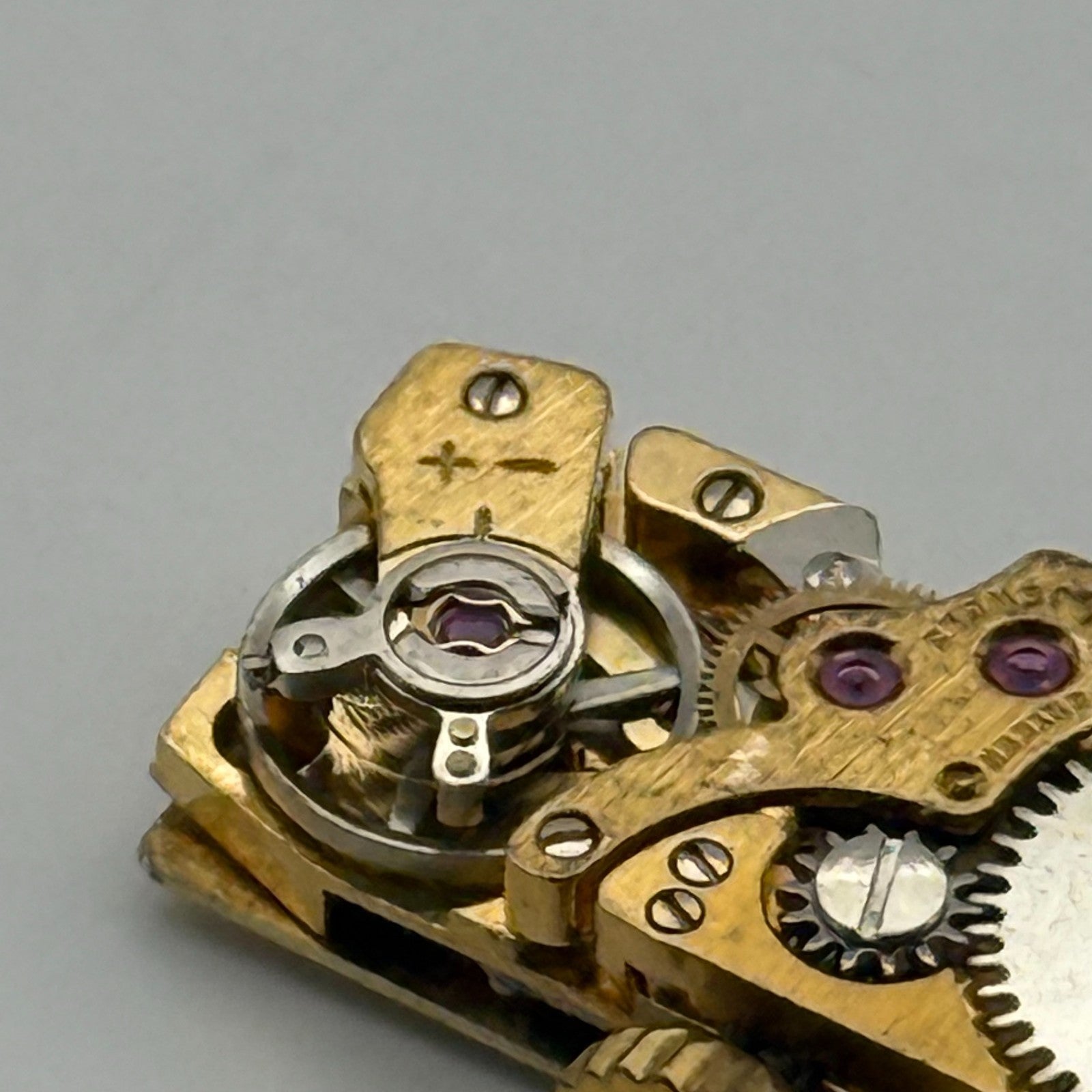 FHF 59-21 Elgin Baguette Watch Movement Manual Wind Vintage Parts Repair 8.8mm