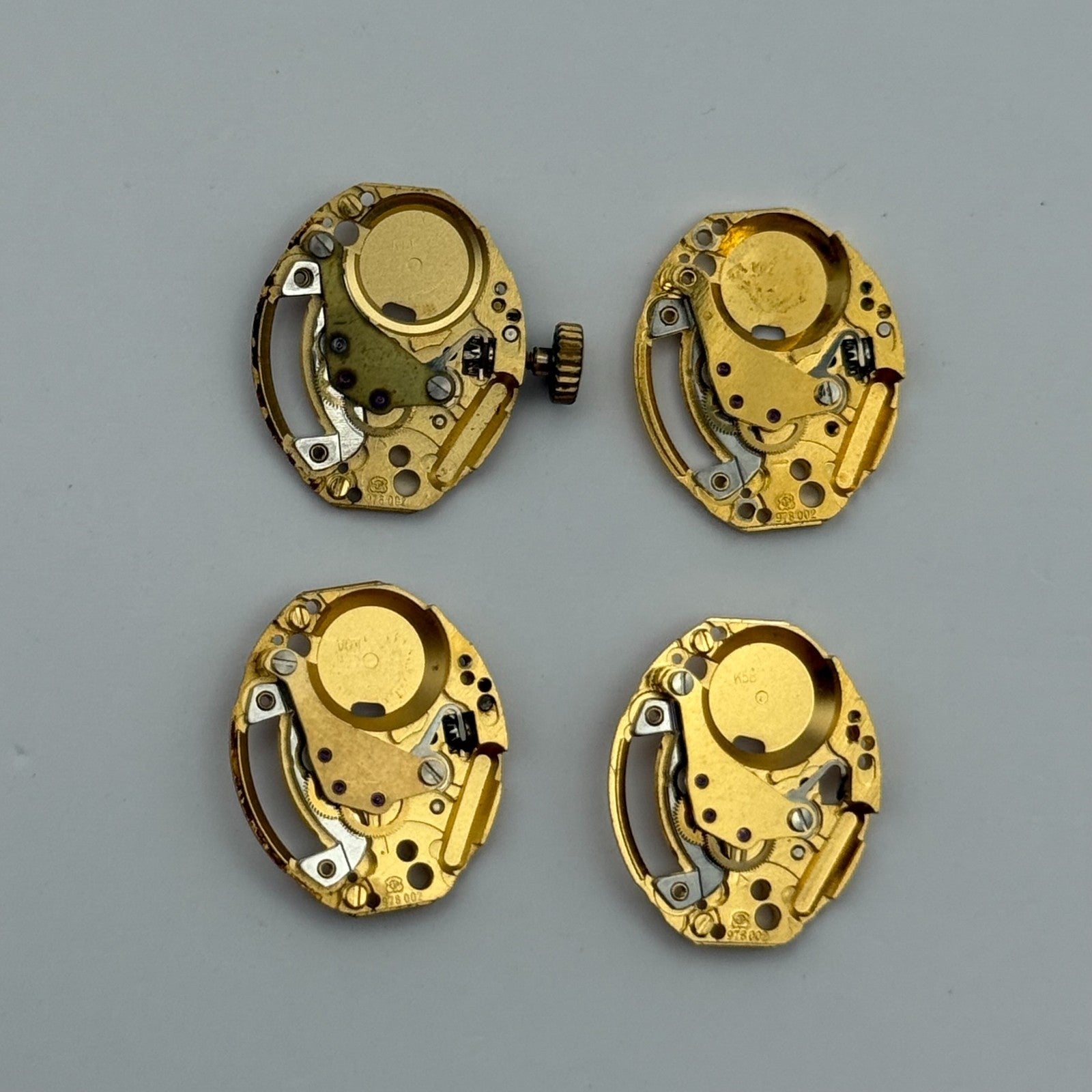 ETA ESA 978.002 x4 Quartz Watch Movement Incomplete Swiss Ladies Parts Repair