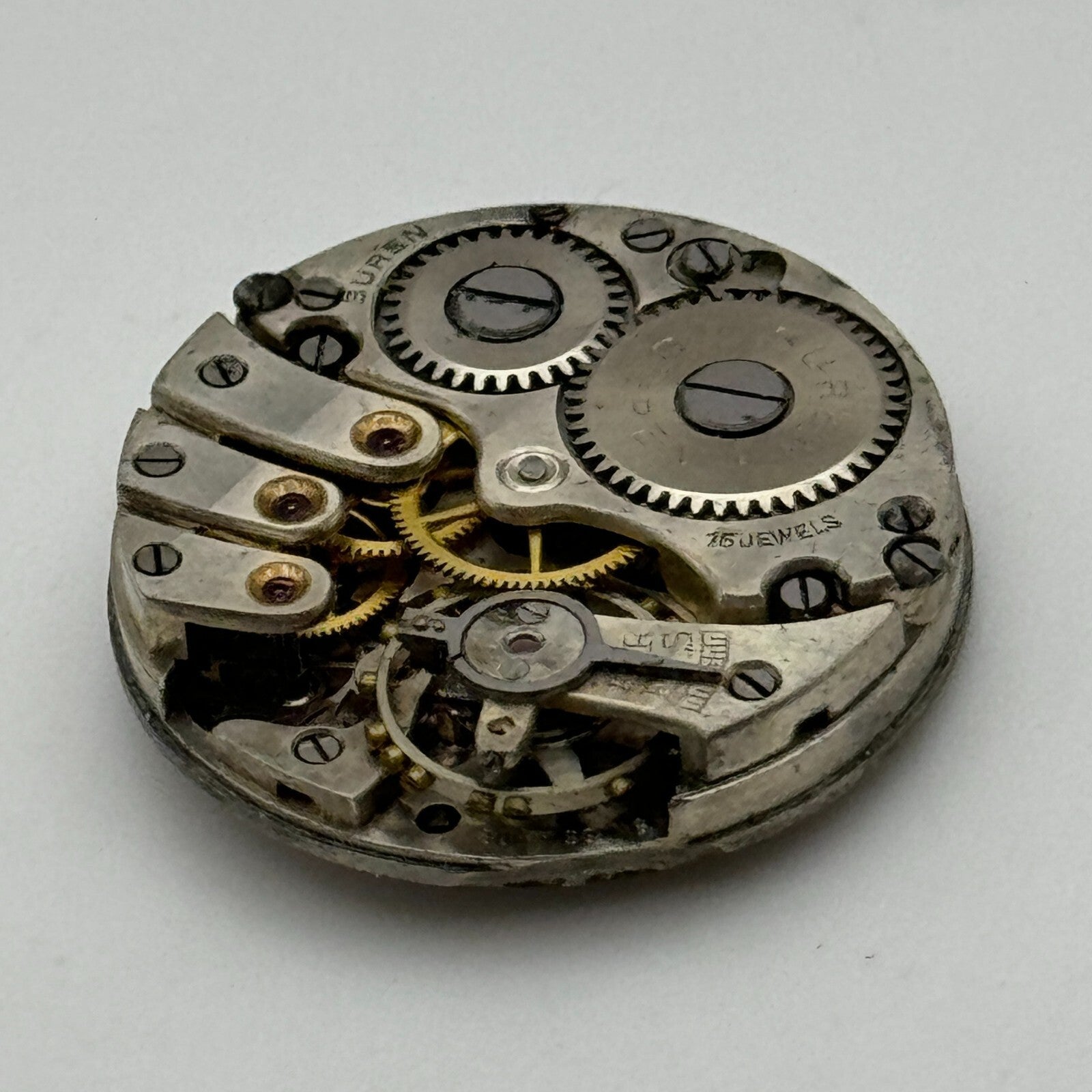 23.6mm Buren Dawsons LTD Dunedin Manual Wind Watch Movement Swiss Vintage PARTS