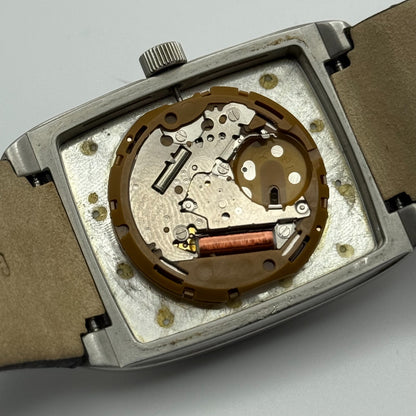 DKNY NY-1316 Quartz Watch Date Dial Black Leather Strap 34mm PARTS REPAIR