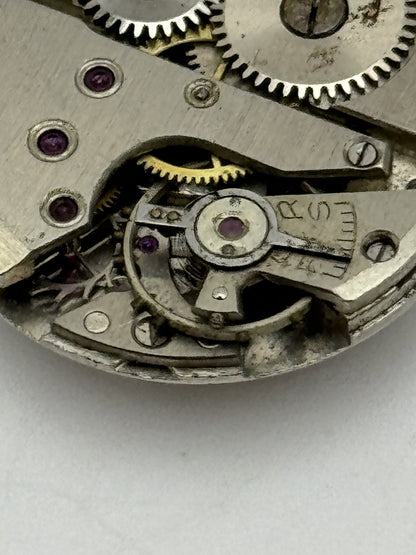 23.6mm Vintage Unidentified Manual Wind Swiss Watch Movement PARTS REPAIR