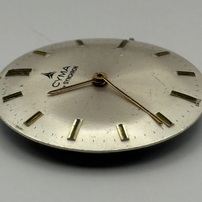 ETA 2750 Watch Movement Cyma By Synchron Manual Wind Vintage Parts Repair 25.4mm