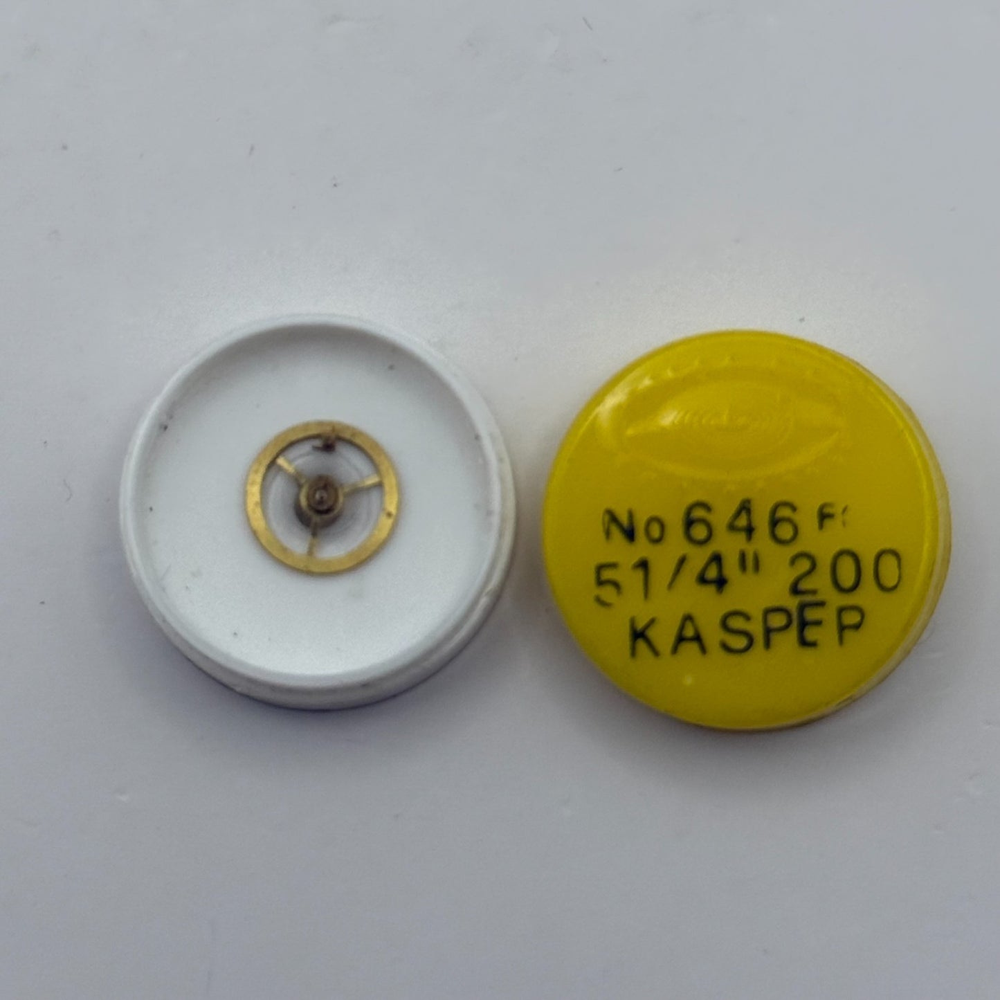 Kasper 200 Balance Wheel Complete And Spring 5¼’’’ Watch Movement Parts NOS
