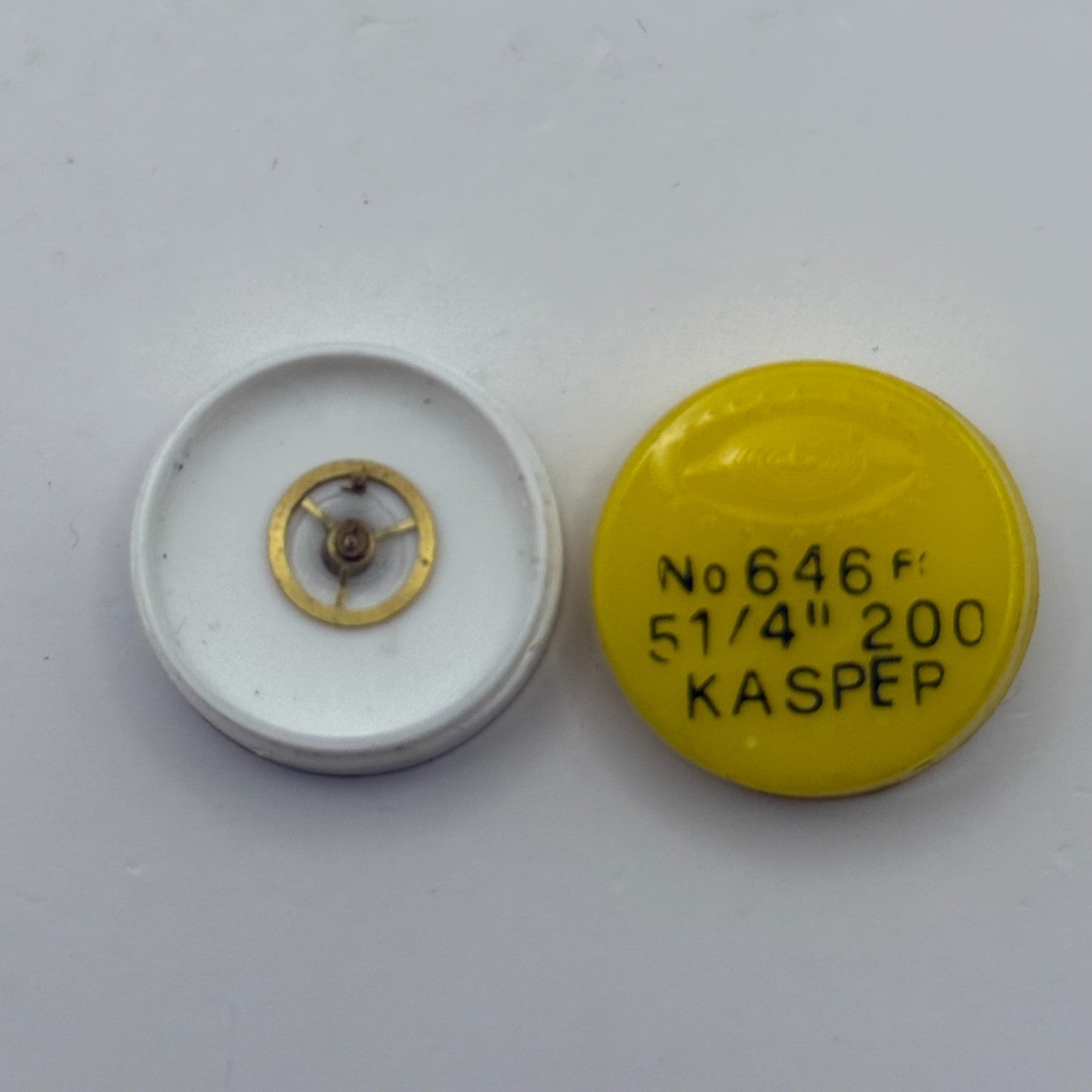 Kasper 200 Balance Wheel Complete And Spring 5¼’’’ Watch Movement Parts NOS
