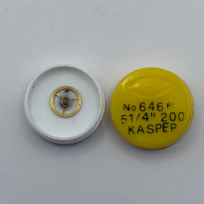 Kasper 200 Balance Wheel Complete And Spring 5¼’’’ Watch Movement Parts NOS