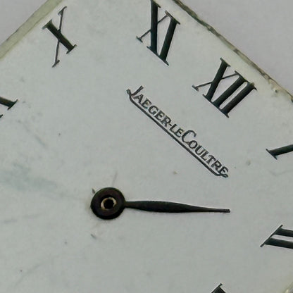 Jaeger Le Coultre 895 Thin Watch Movement Square Dial Vintage Parts Repair 21mm