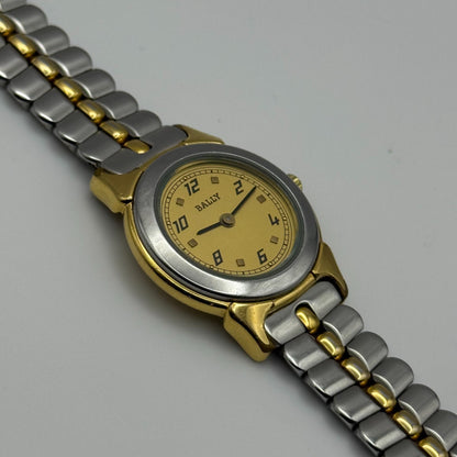 Bally Ladies Quartz Watch Two-Tone Bracelet Swiss 23mm PARTS REPAIR