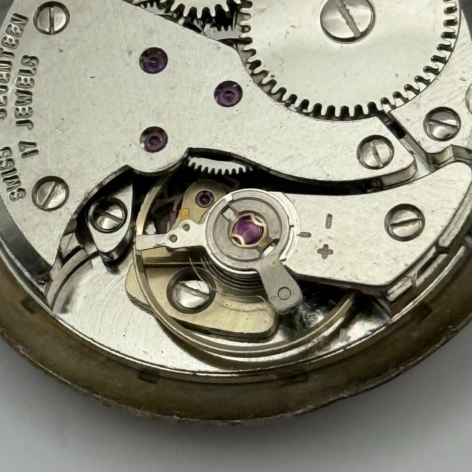FHF ST 96-4 Watch Movement Avia Manual Wind Vintage Swiss Parts Repair 25.8mm