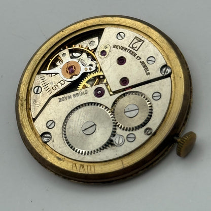 Felsa 398 Watch Movement Trebex Running Manual Wind Vintage Parts Repair 32.6mm