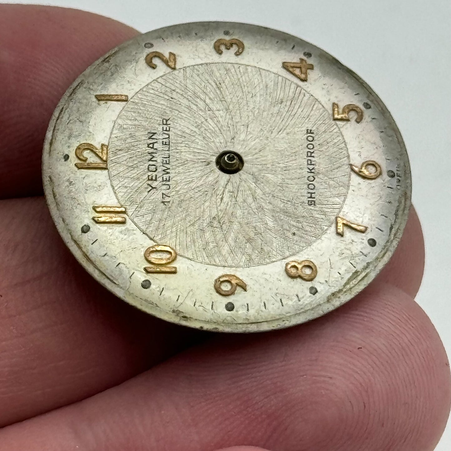 25.8mm Yeoman Mens HB Hermann Becker 1161 Manual Wind Watch Movement PARTS SPARE