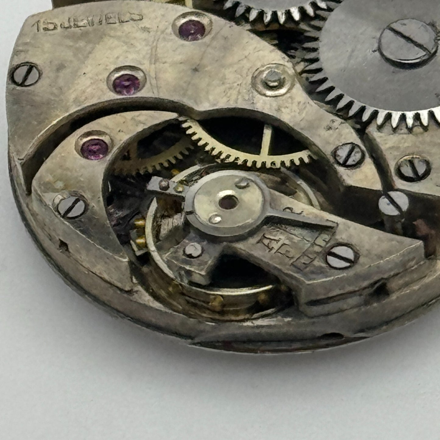 23.7mm 15 Jewels Swiss Porcelain Dial Trench Watch Movement Manual Wind PARTS