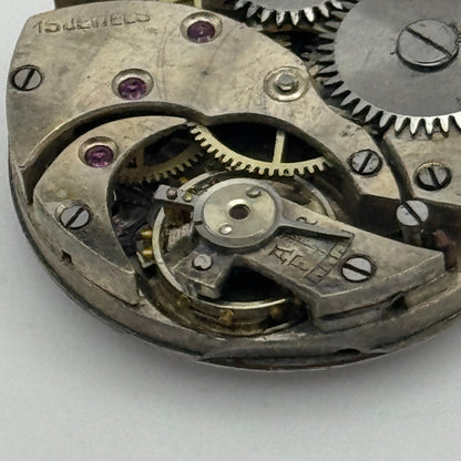 23.7mm 15 Jewels Swiss Porcelain Dial Trench Watch Movement Manual Wind PARTS