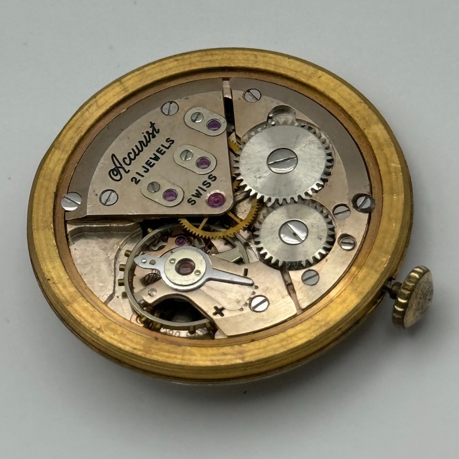 ETA 2390 Watch Movement Accurist Manual Wind Vintage Swiss Parts Repair 29.3mm