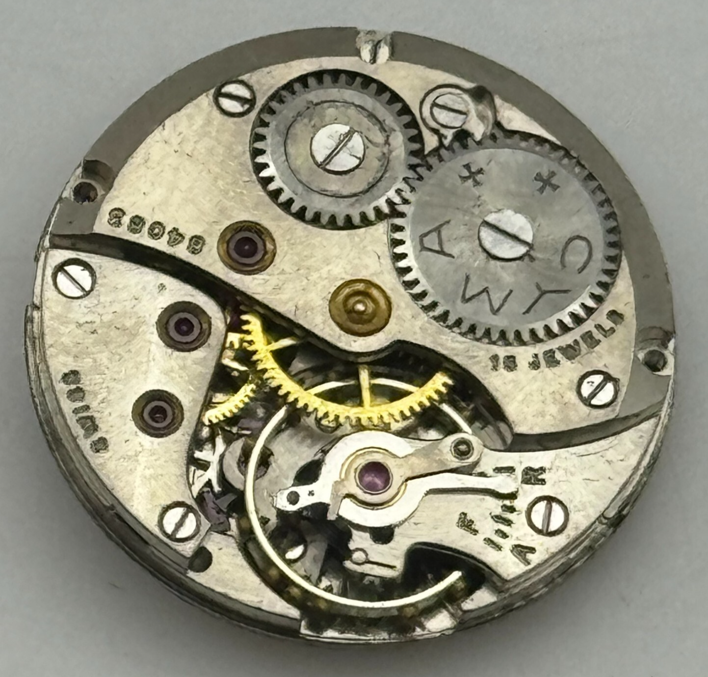 19.7mm Cyma Ref 424k Sub Seconds Manual Wind Watch Movement Swiss Vintage PARTS