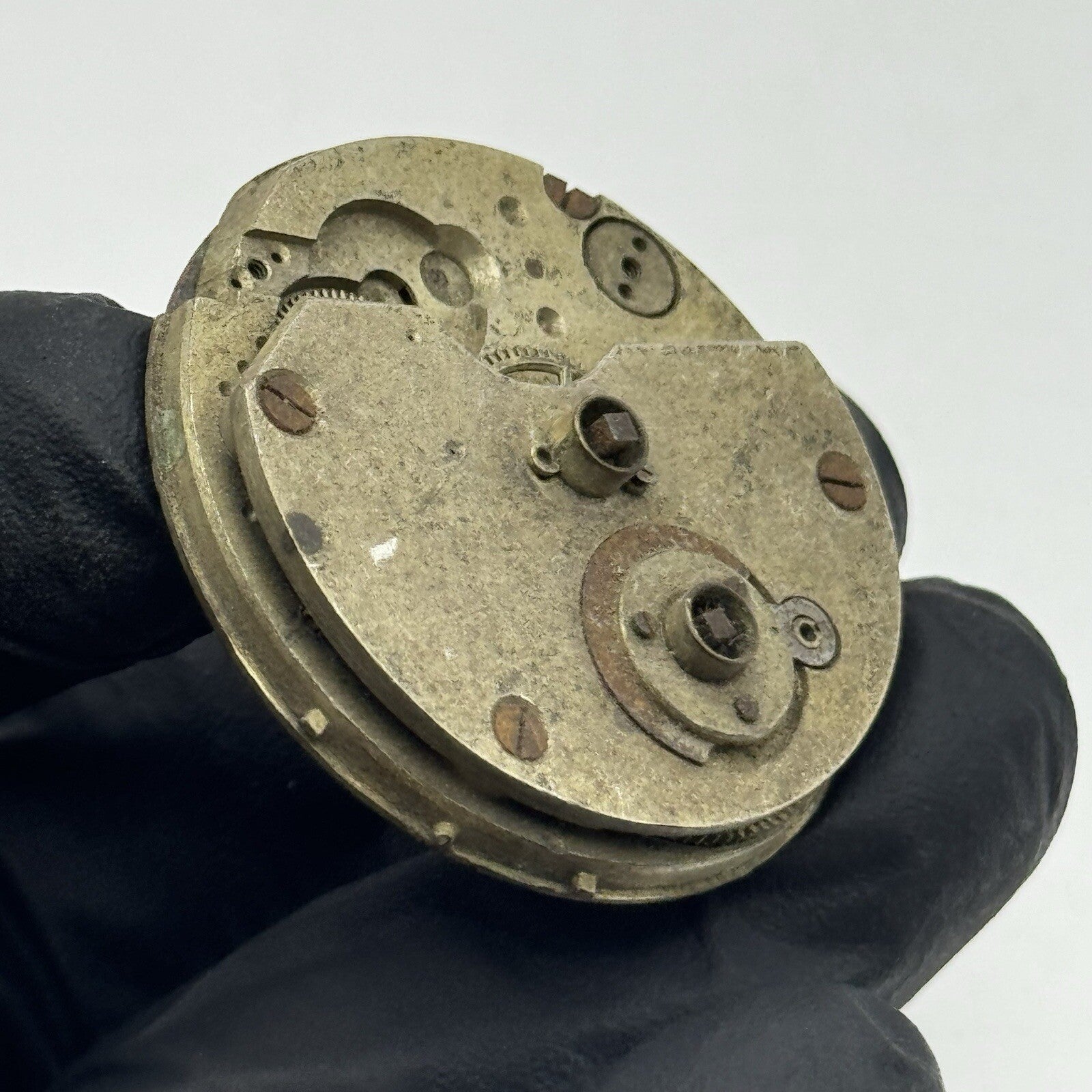 36.2mm Beautiful Patterned Dial Cylinder Pocket Watch Movement FOR PARTS