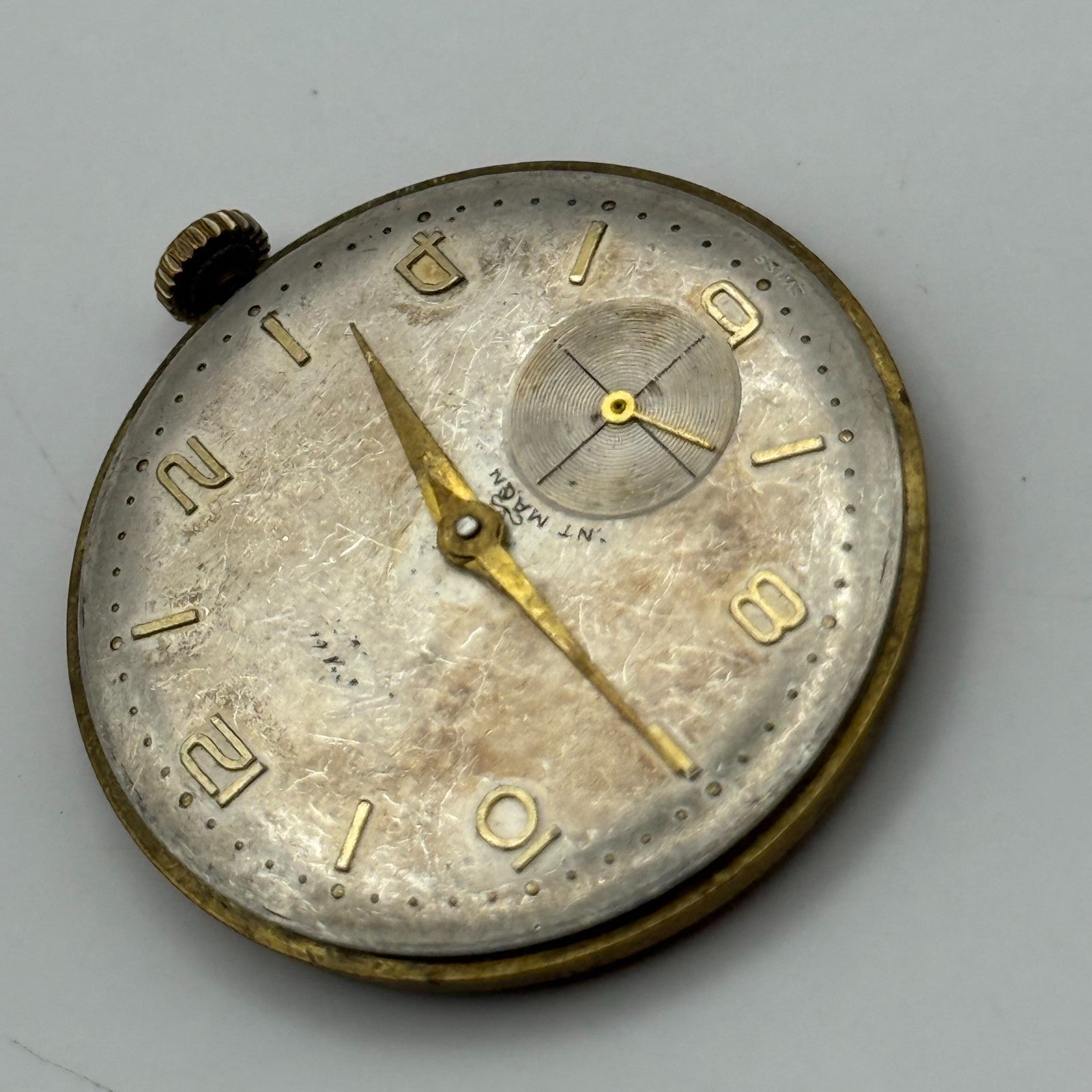 AS 1002 984 Watch Movement Accurist Manual Wind Vintage Parts Repair 29.8mm