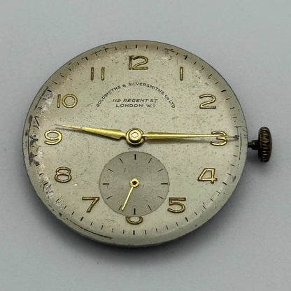 Goldsmiths ETA 900 Watch Movement Manual Wind Vintage Swiss Parts Repair 23.6mm