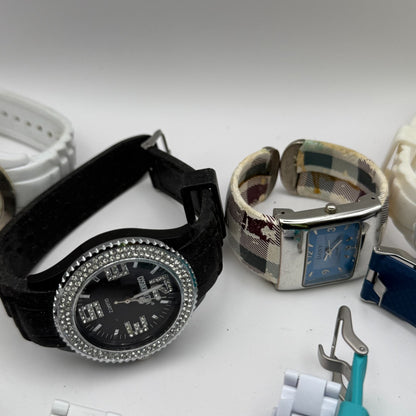 Bundle Of 15 Quartz Watches Job Lot Modern / Vintage Untested Parts / Repair