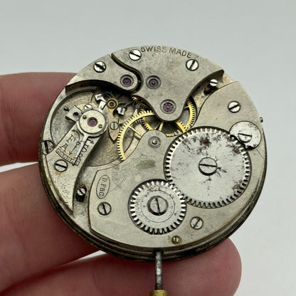 42.9mm Open Face E Grimes & Co Dimier Freres & Cie DF&C Pocket Watch Movement