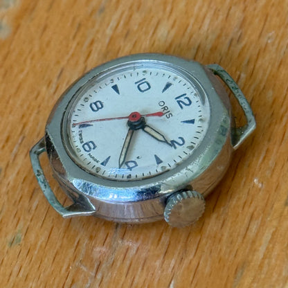 21mm Vintage Oris Cal 612 Blue Indices Swiss Manual Wind Watch PARTS / REPAIR