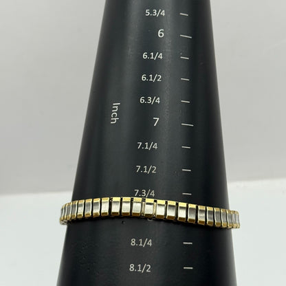 21mm Working Ladies Two Tone Philip Mercier S565S Quartz Watch Expandable Strap