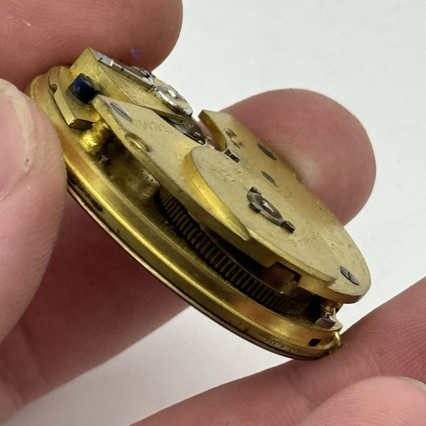 41.2mm Key Wound Dent 33 Cockspur Street London Pocket Watch Movement To Restore