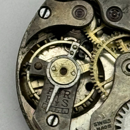 24.8mm Swiss Porcelain Dial Red 12 Trench Manual Wind Watch Movement PARTS