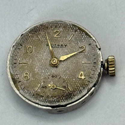 19.6mm Vintage Peseux P 220 Swiss Made Manual Wind Watch Movement PARTS REPAIR