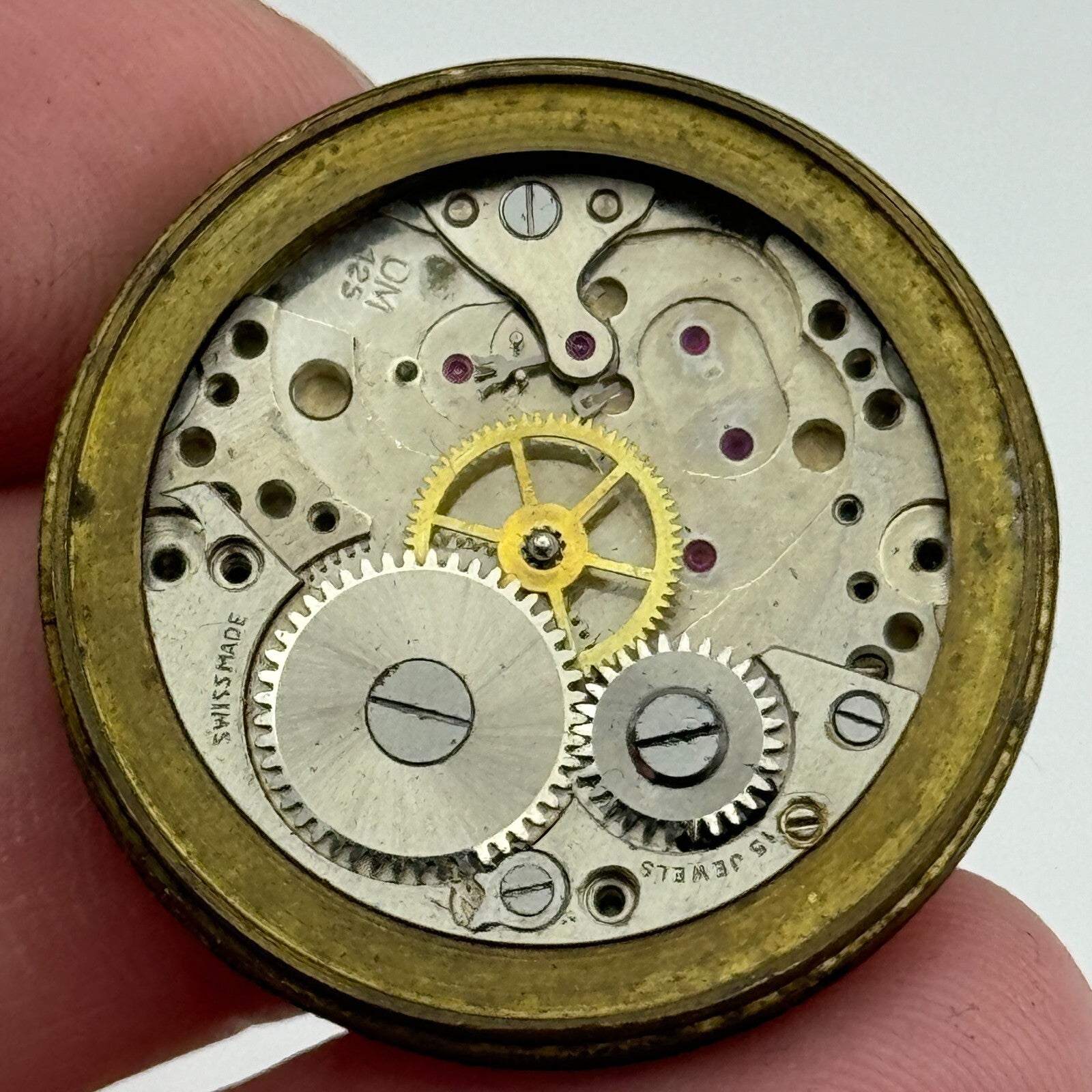 29.1mm Men's Dumont OM 125 Otto Meyer Manual Wind Swiss Watch Movement PARTS