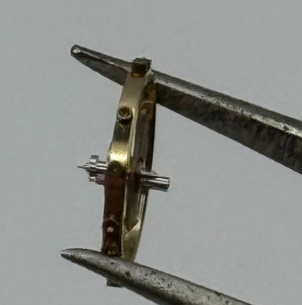 ETA 761 1201 Balance Wheel Complete And Spring  145 M Watch Movement Parts NOS