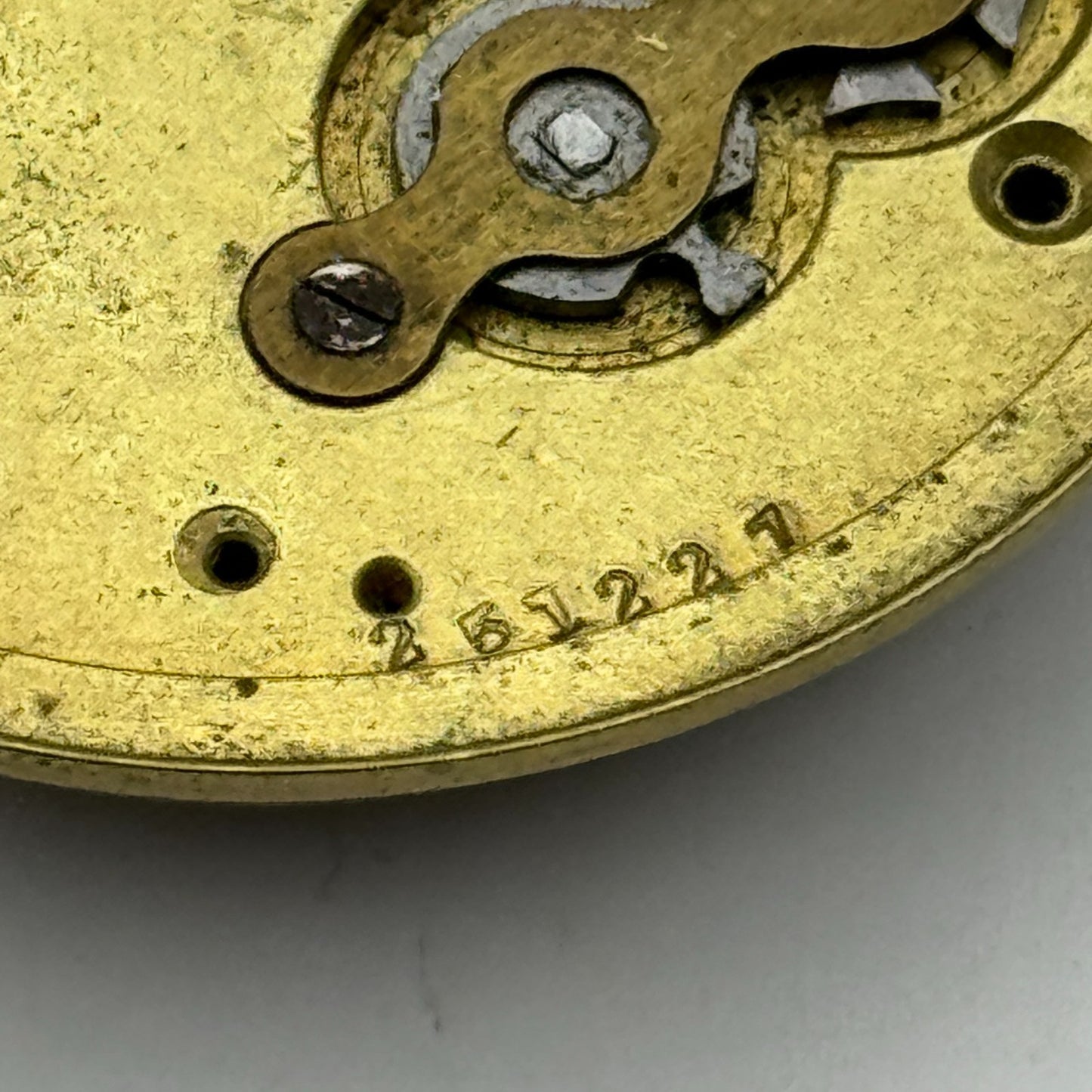 Fusee Pocket Watch Movement Antique English Manchester Parts Repair Spare 48.1mm