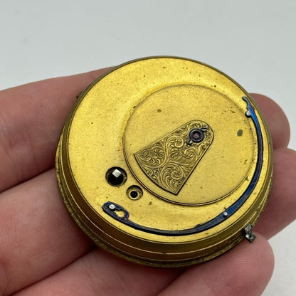 46mm Antique Kendal & Dent Cheapside London Pocket Watch Movement PARTS SPARES