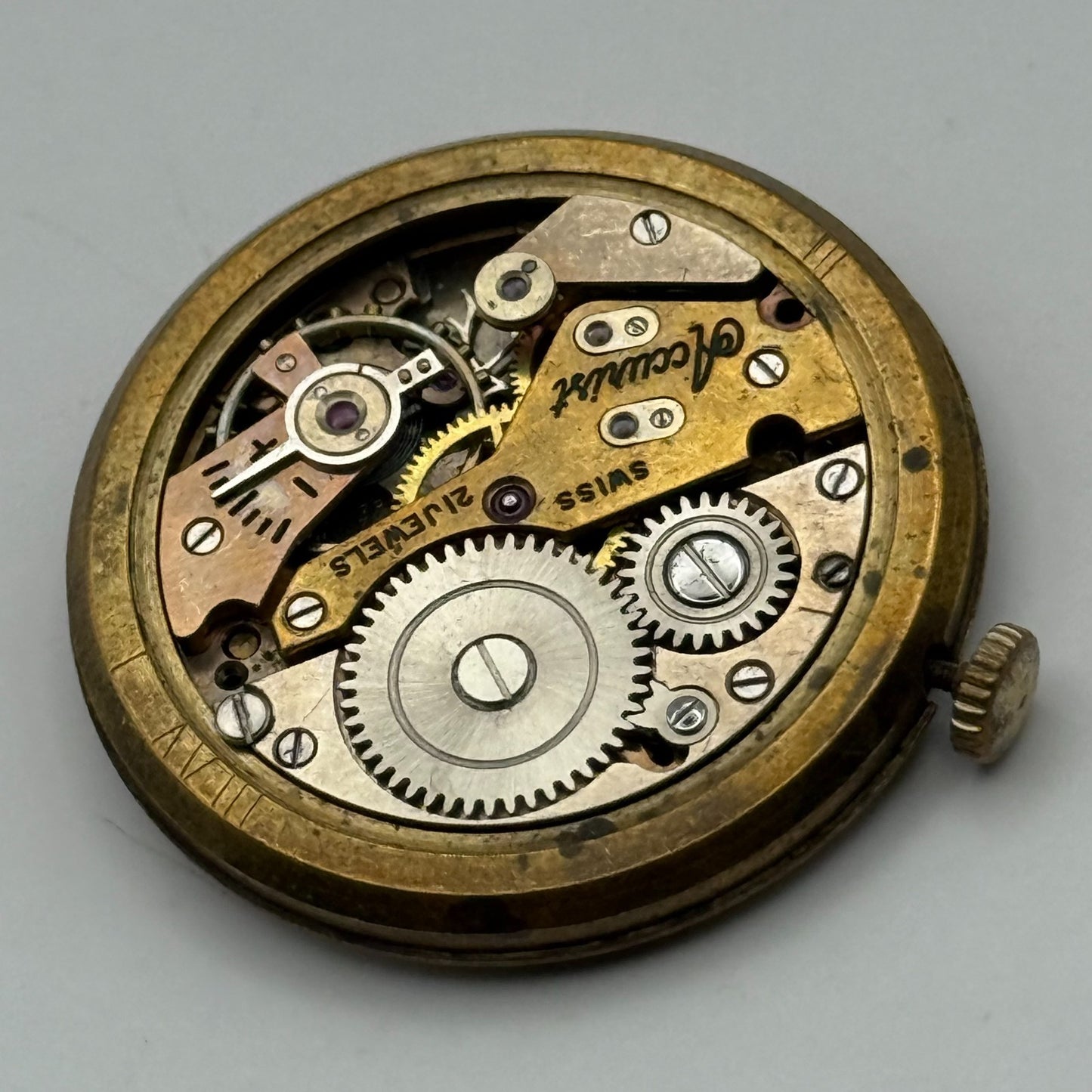 AS 1002 984 Watch Movement Accurist Manual Wind Vintage Parts Repair 29.8mm