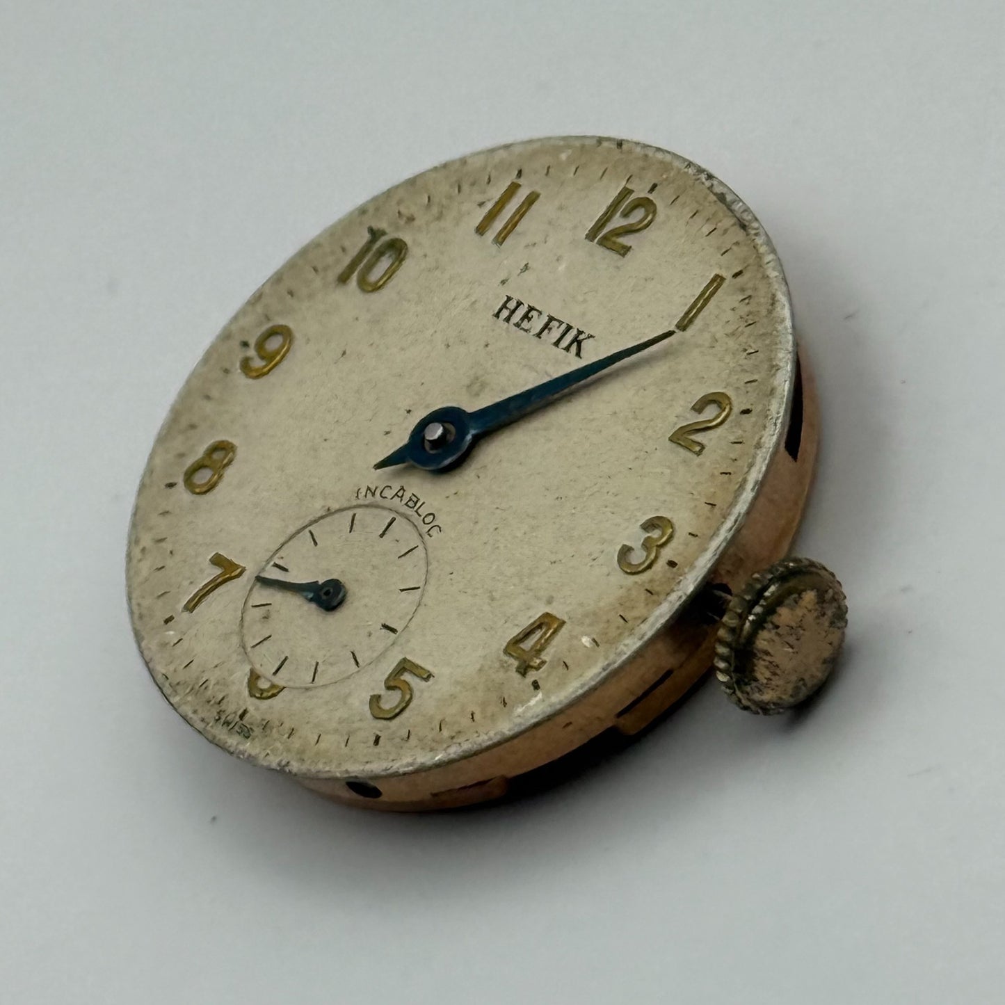 FHF 70 Watch Movement Hefik Running Manual Wind Vintage Parts Repair 23.5mm