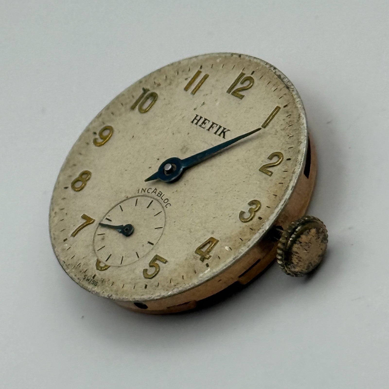 FHF 70 Watch Movement Hefik Running Manual Wind Vintage Parts Repair 23.5mm