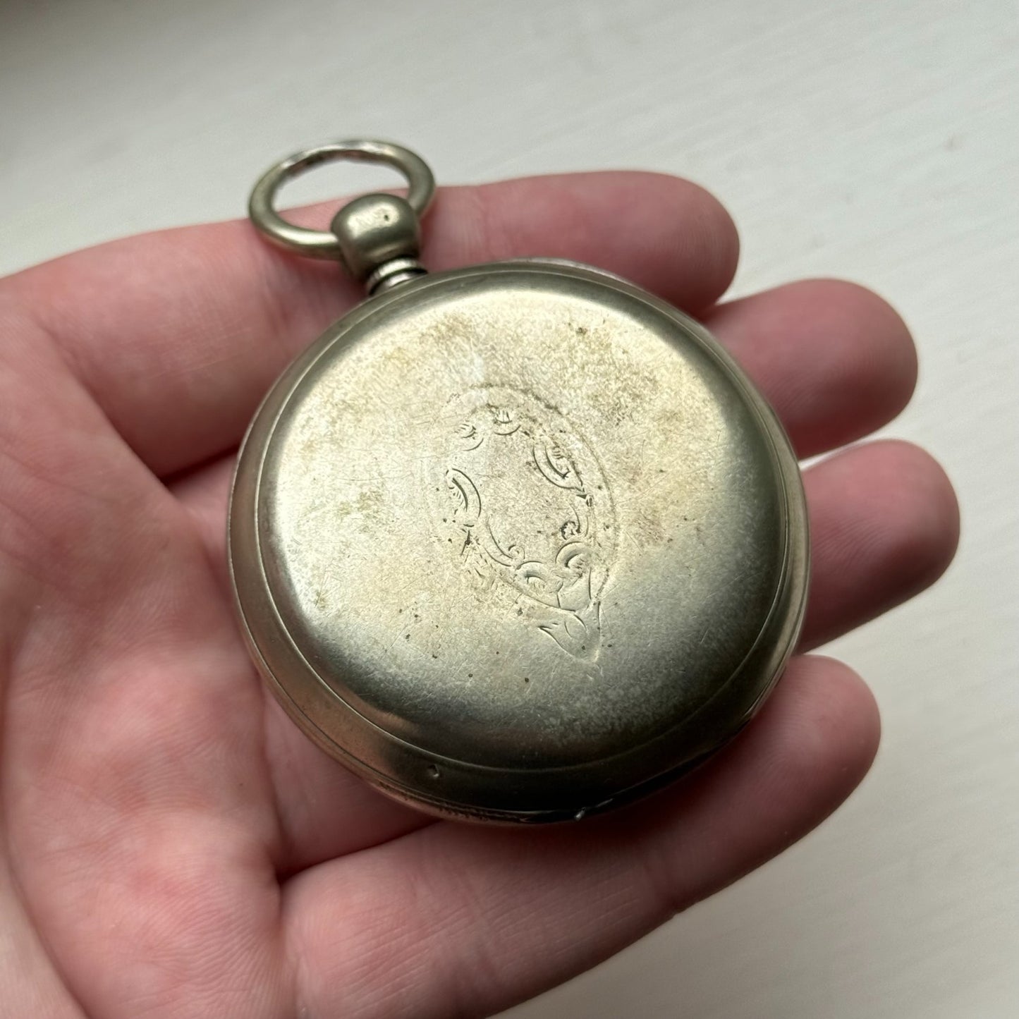 Waltham Airedale Model 1877 Pocket Watch Antique American Parts Repair ALD 54mm