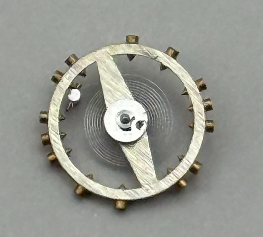 FHF 159 Balance Wheel Complete And Spring 3–10’’’ 190 M Watch Movement Parts NOS