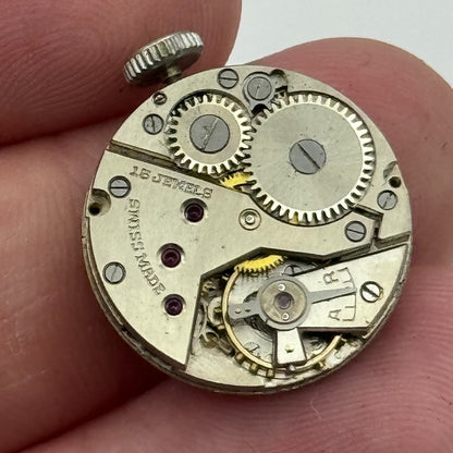 19.7mm Avia Dennison Denisteel Manual Wind Swiss Watch Movement Vintage PARTS