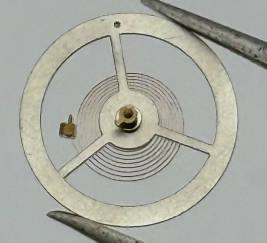 EB 8800 Balance Wheel Complete And Spring 12’’’ 1309 Watch Movement Parts NOS