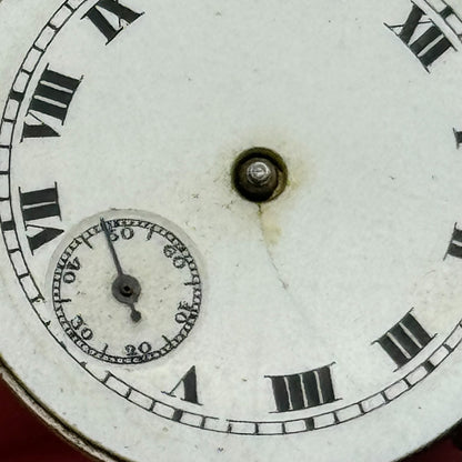 23.6mm Unidentified Balance Intact Trench Watch Movement Manual Wind Swiss PARTS