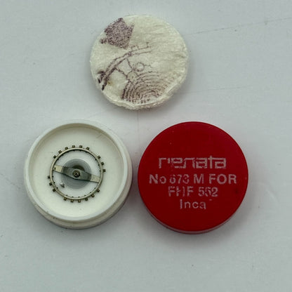 FHF 552 Balance Complete Inca Renata 673 M Watch Movement Parts Vintage NOS