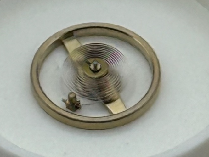 Ebosa 86 Balance Wheel Complete And Spring Conical Piva Watch Movement Parts NOS